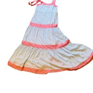 NWT Crown And Ivy Large Lined Oxford Summer Dress Retail $110